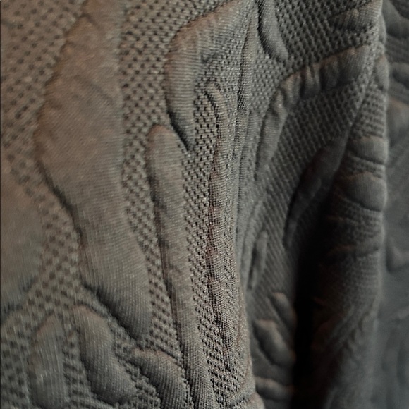 Black Textured Long Sleeve Dress - Picture 2 of 2